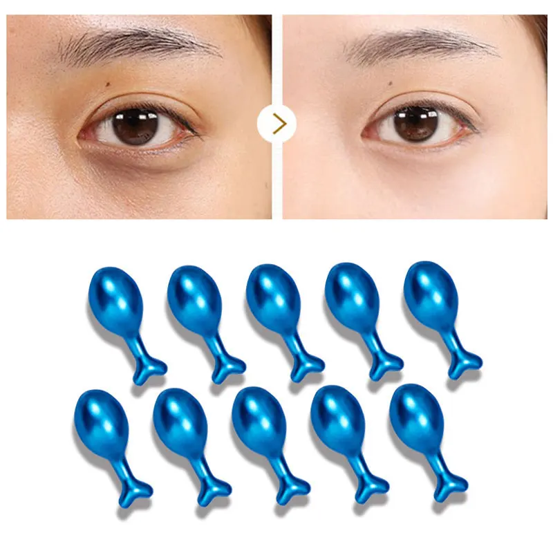 

10pcs Sturgeon Seed Eye Essence Capsules Eye Skin Care Anti-wrinkle Fine Lines Dark Circles Olive Carnosine Eye Essence