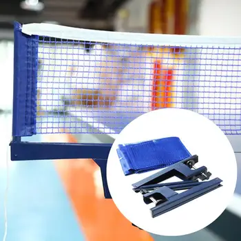 

Portable Table Tennis Net And Post Collapsible Pingpong Net Adjustable Post For Indoor Outdoor Training Table Tennis Accessories