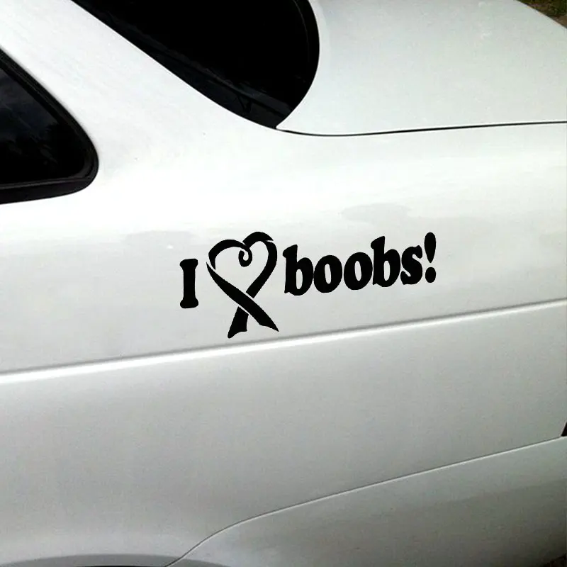 I Love Boobs Автомобильная наклейка товары для авто забавные виниловые сексуальные