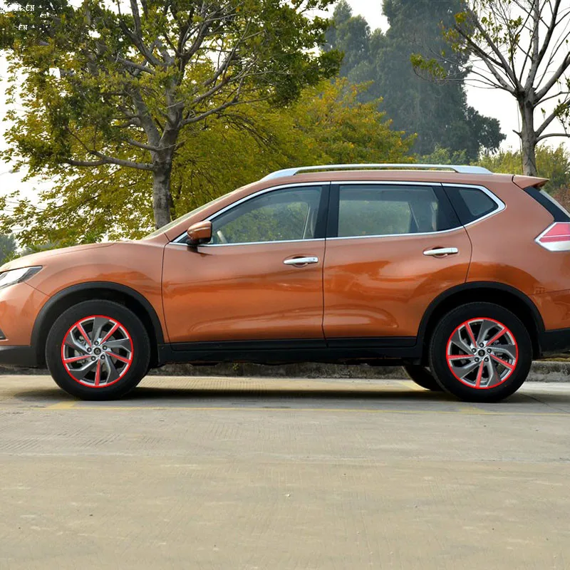 

17-дюймовая наклейка на колесо/диски Flame из углеродного волокна для Nissan X-Trail 2014 Z2CA693