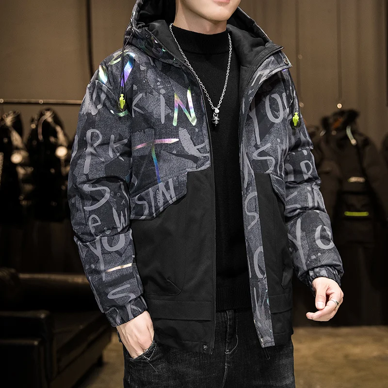 Men's Winter Hooded Duck Down Jackets Warm Thick Top Quality Down Coats Male Winter Overcoat Down Parkas Man Puffer Jackets