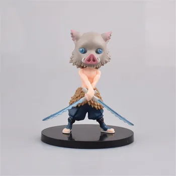 

Anime Kimetsu no Yaiba Action Figure Hashibira Inosuke Cute Toys Nezuko Tanjirou Figurals Model PVC Toys Demon Slayer Figma Doll