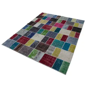 

177x229 Cm Multicolor Handmade Patchwork Rug-6x7 Ft