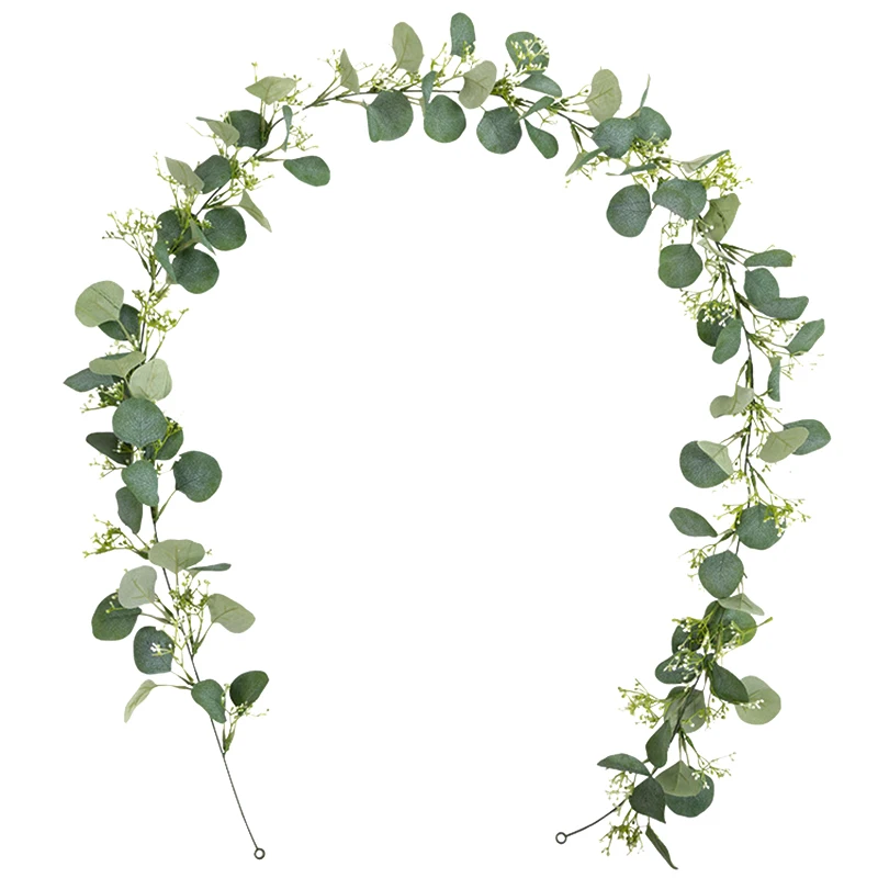 

Artificial Eucalyptus Wreath Wall / Background / Wedding / Flower / Table Flag / Decoration Wreath Ivy - Ceremonial Decoration A