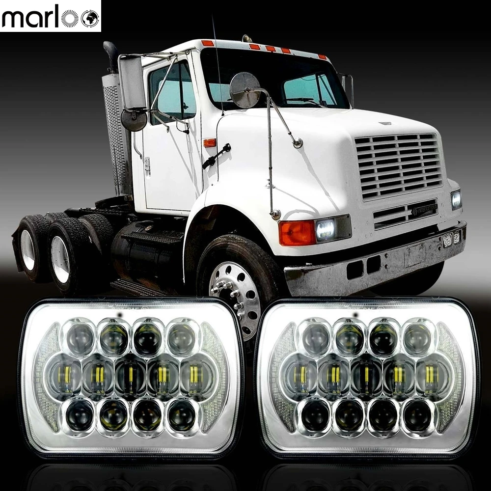 7X6“ LED HI//LO Beam Headlight For International IHC Assembly 9200 9900 9400i XJ