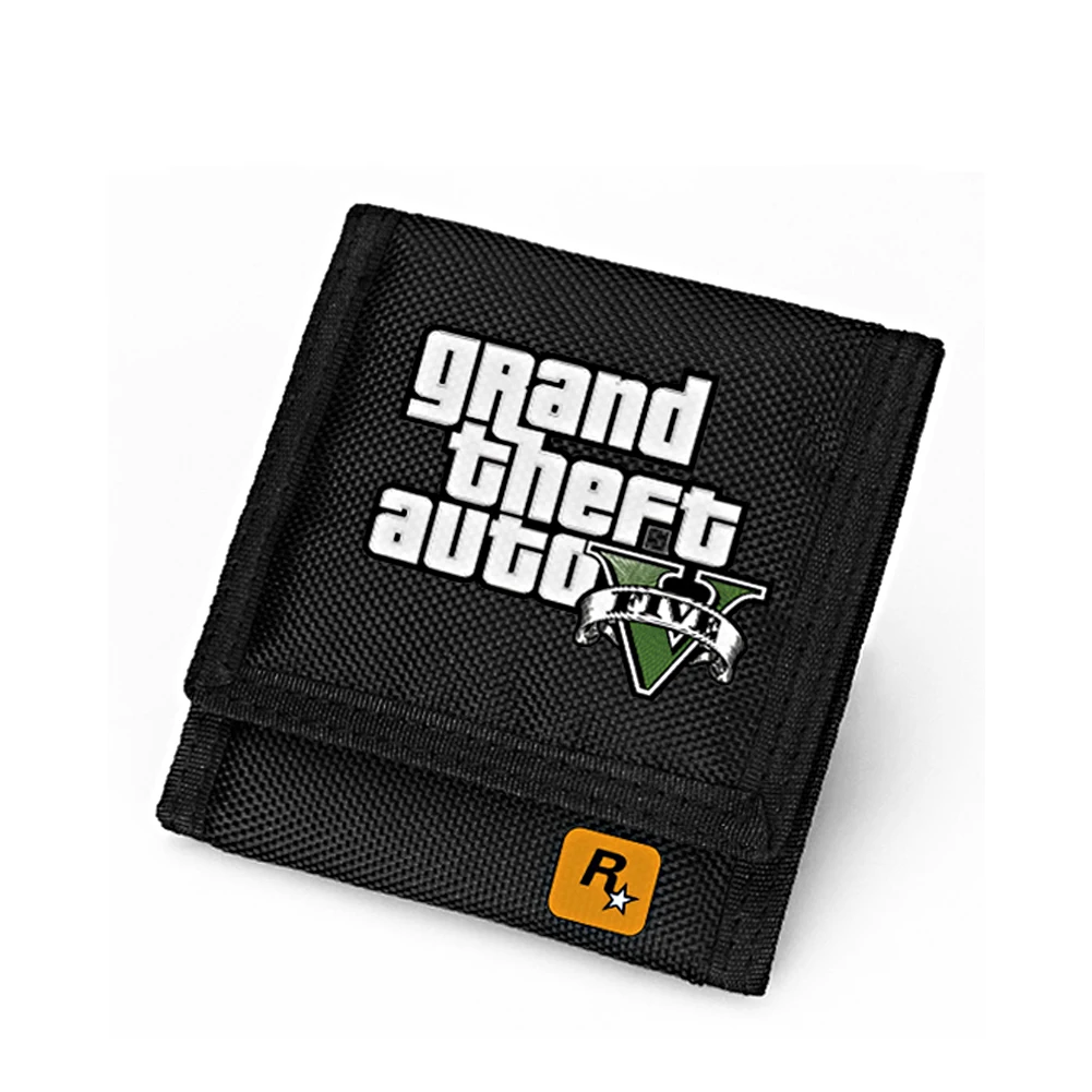 PC Game GTA5 кошелек для подростков Grand Theft AutoV короткий черный мужской Кошелек детские