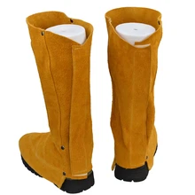 Защитная обувь из воловьей кожи, износостойкая, теплоизоляционная, защитная обувь для ног и ног