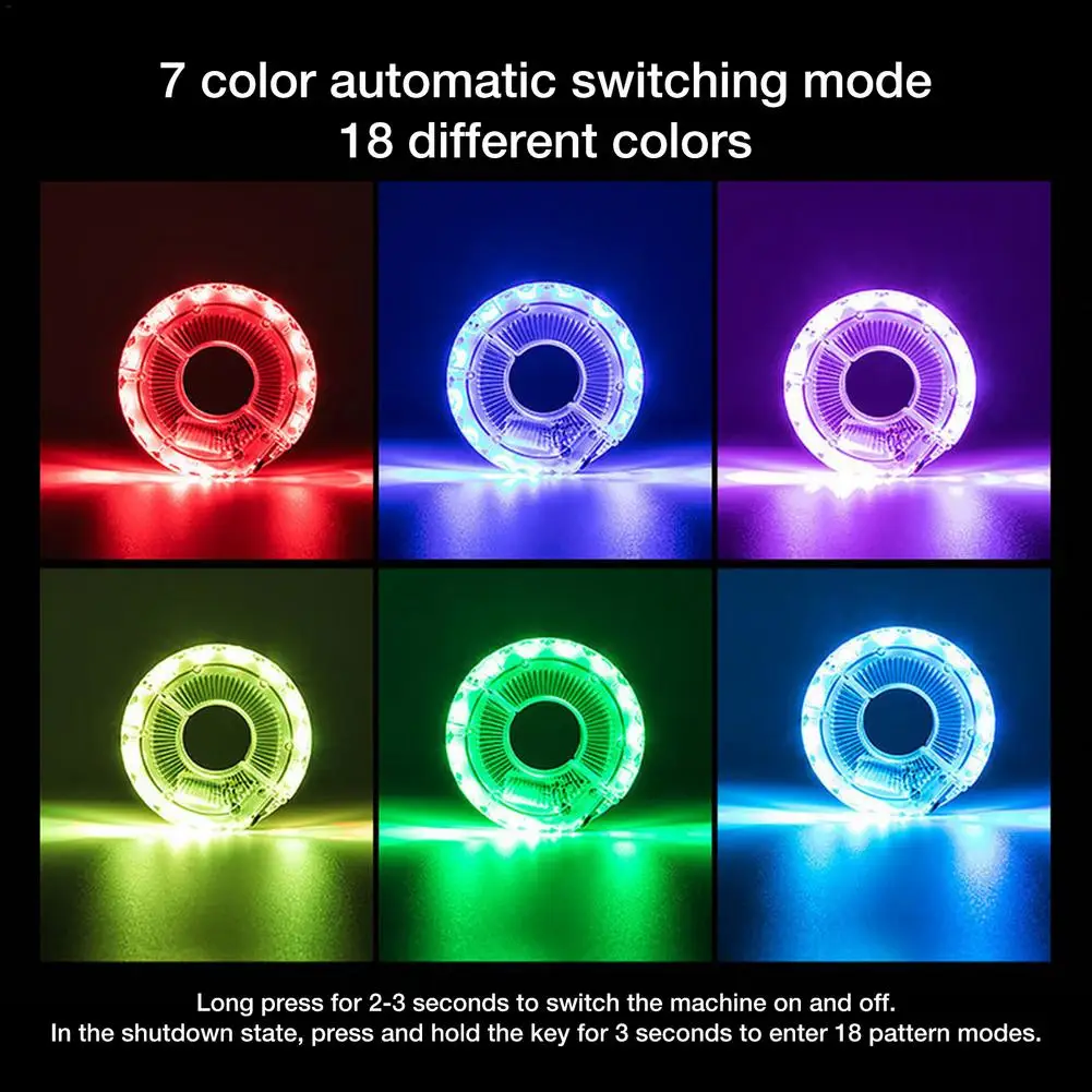 

Kids Bike Wheel Light LED Rechargeable Front Back Spoke Light Mode Automatic Switching Splash-proof Design Safe For Cycling