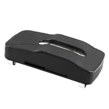 Автомобильная коробка для салфеток, солнцезащитный козырек, подвесные коробки для салфеток, держатель для салфеток на заднем сиденье автомобиля с отделениями для карт из искусственной кожи