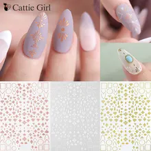 1 лист 3D золото стемпинг для украшения ногтей наклейки Роза золотая металлическая линия квадратные наклейки 3D аксессуары для ногтей для белых ногтей украшения