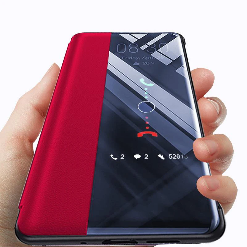 Роскошный зеркальный Чехол-книжка из искусственной кожи для iPhone 11 XS XR 8 7 6 Plus SE 2020 |