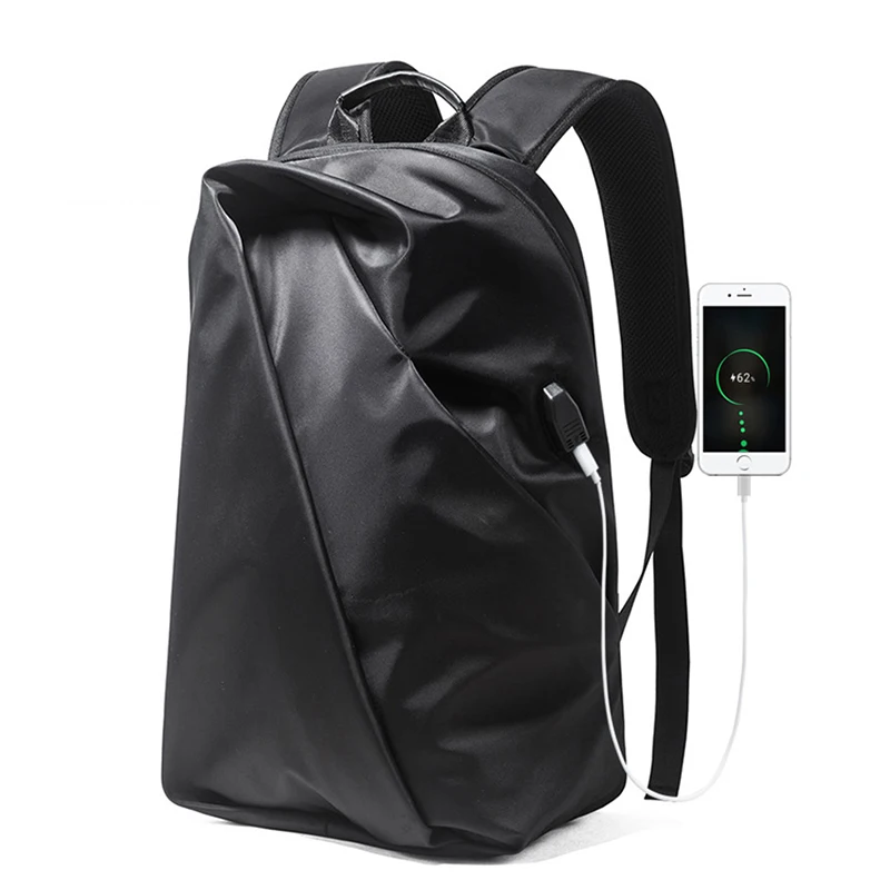 

Casual Men Travel Backpack Nylon 14 Inch Laptop Backpack Men with Charging Large Space Travel Backpack