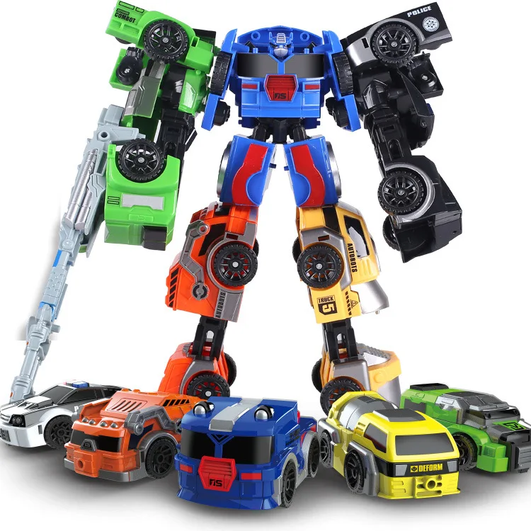 

Five Fit Transformation Mech Jingang Car Interconversion Robot Autobots Model Children Boy Educational Toy