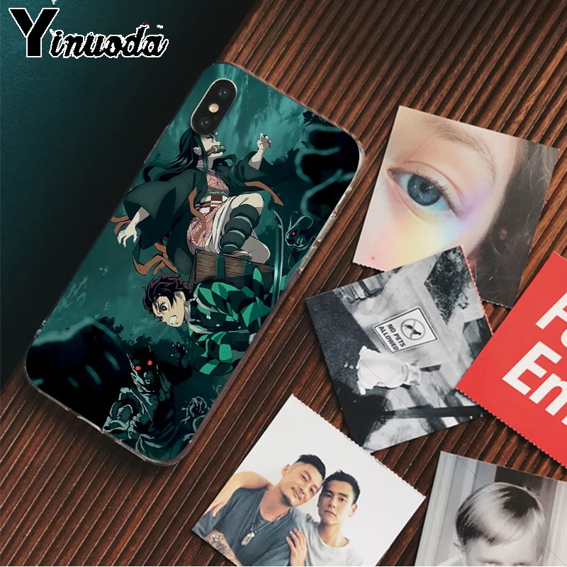 Yinuoda Demon Slayer Kimetsu no Yaiba Colorful Cute Phone Accessories Case for Apple iPhone 8 7 6 6S Plus X XS MAX 5 5S SE XR - Цвет: A6