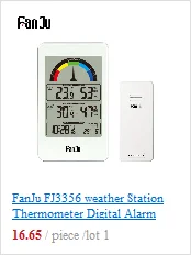 FanJu FJ3365 Погодная станция беспроводной Крытый открытый сенсор термометр гигрометр Цифровой Будильник барометр цвет