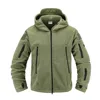 Tactical fleece jacket  Uniform Soft Shell Casual Hooded Jacket Men Thermal Army Clothing 1