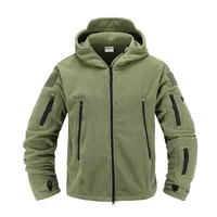 Tactical fleece jacket  Uniform Soft Shell Casual Hooded Jacket Men Thermal Army Clothing 1