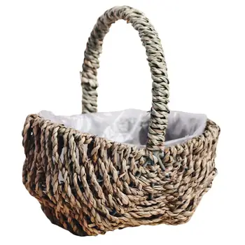 

1pc Wedding Flower Holder Creative Exquisite Beautiful Flower Girl Basket Flower Basket Wedding Basket Party Weeding