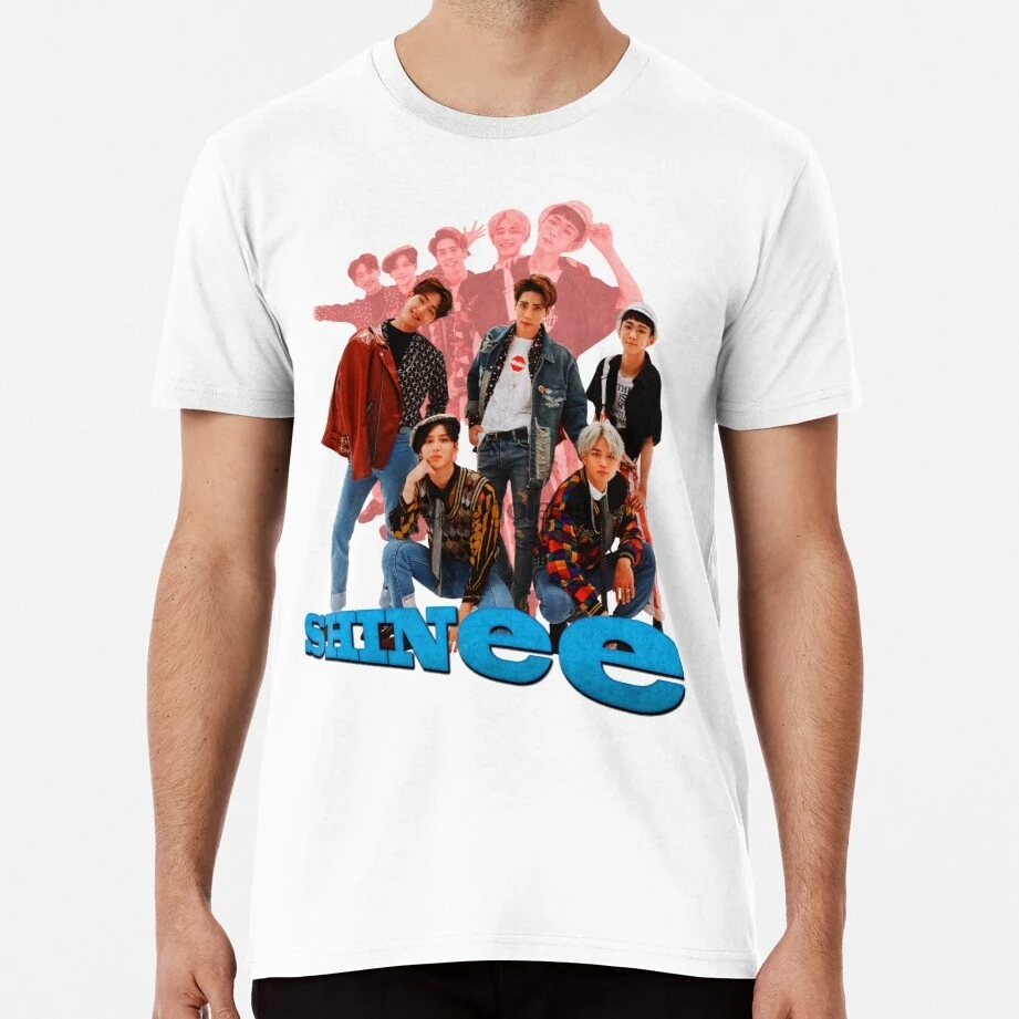 Мужская/женская футболка с принтом клоуна SHINee 1o 80s |