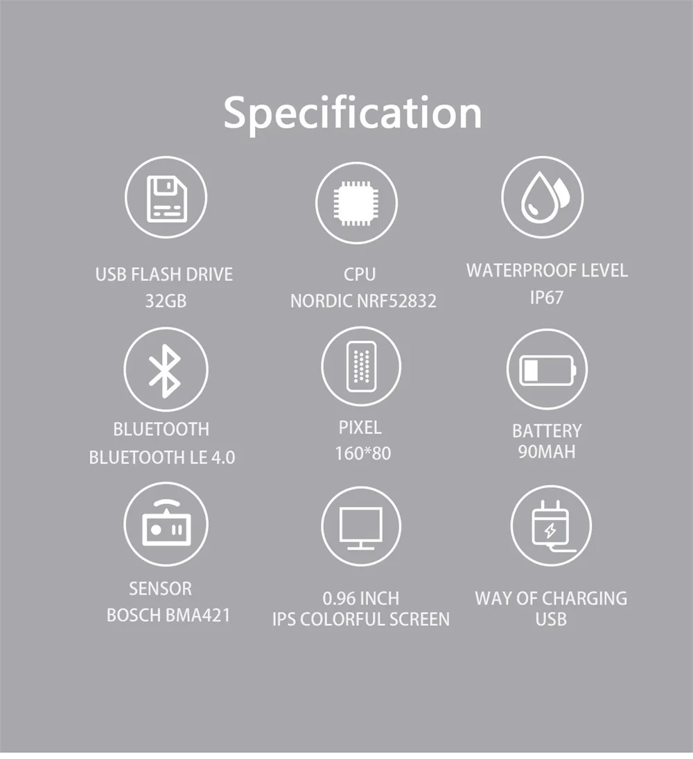 Умный браслет с u-диском USB2.0 32GB спортивный умный Браслет для здоровья для Android ios Телефон мониторинг сердечного ритма и артериального давления