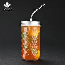 350 мл творчески Diamond мяч для гольфа, Mason для питевых чашек Варенье Мёд бутылка прозрачная герметичная Стекло банку с украшением в виде кристаллов чашки