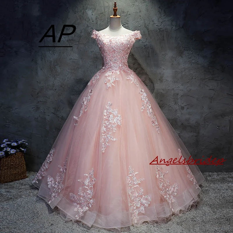 2018-Pink-Lace-Quinceanera-Dresses-Ball-Gown-15-Sweet-16-Puffy-Quinceanera-Gown-Prom-Dresses-for_conew1