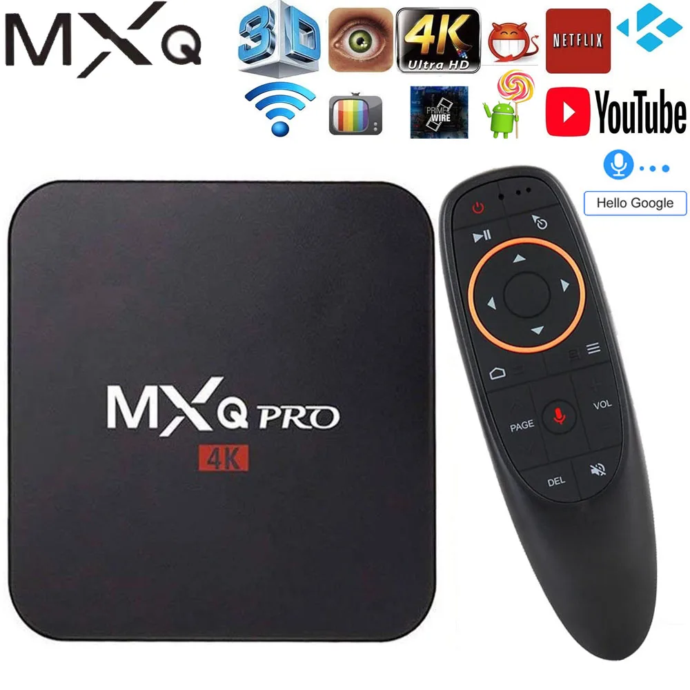 MXQ Pro Android 7,1 smart tv Box 2 Гб ОЗУ 16 ГБ чип Amlogic S905W 2,4G WiFi 4K Google Netflix Youtube медиаплеер телеприставка