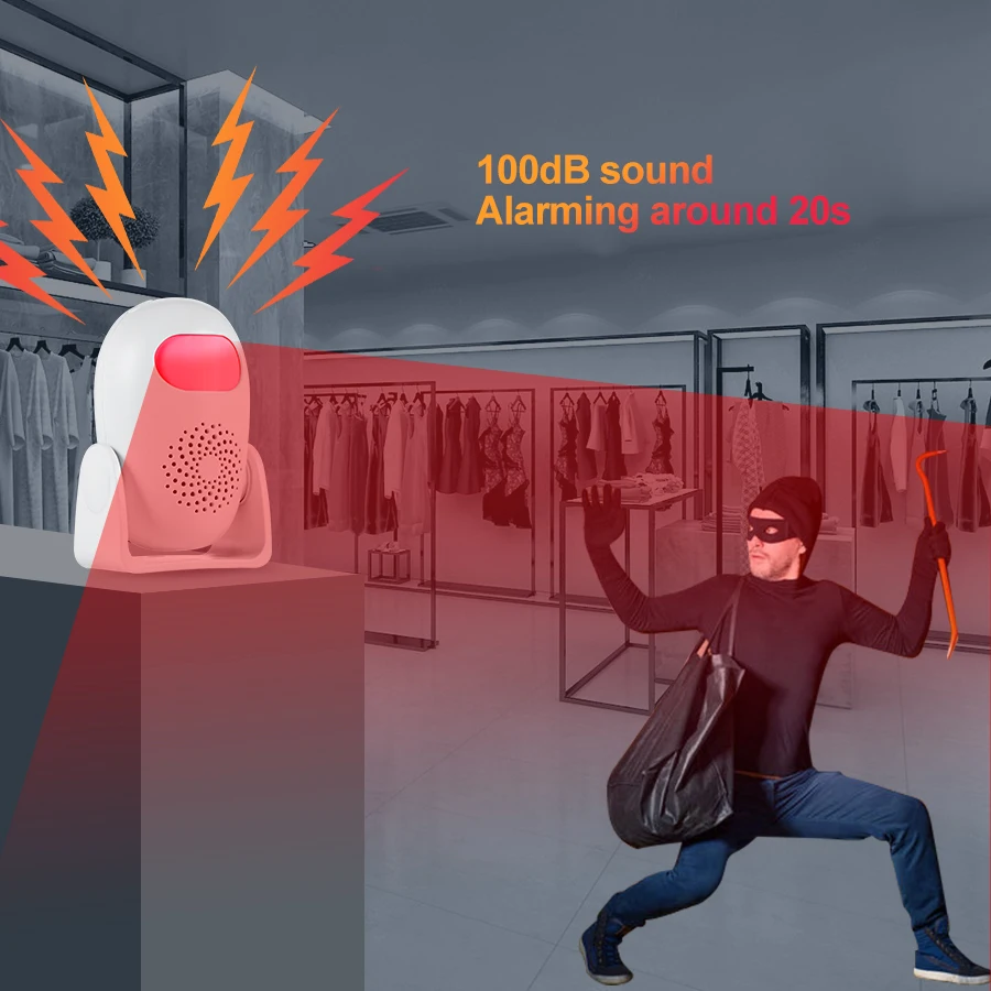 KERUI m120 Integrated welcome alarm Alarm Welcome Doorbell Multifunction IR Motion Sensor remote control Wireless greeter