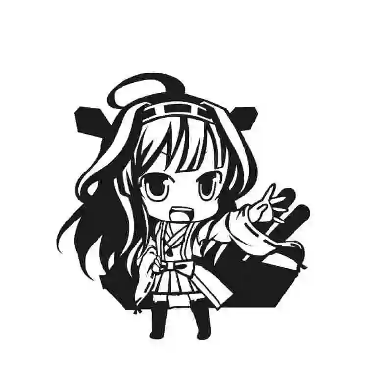 Pegatina Kantai Collection Sticker Anime Cartoon Car Decal Sticker Vinyl Wall Stickers Decor Home Decoration