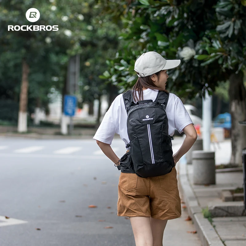 Discount ROCKBROS Cycling Backpack Bicycle Rainproof Sport Bags Camping Outdoor Traveling Hiking Bags Breathable High Capacity Backpack 5