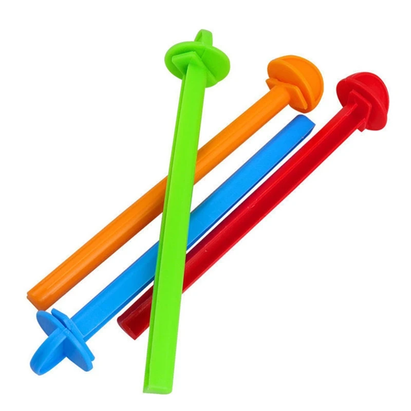 Plastic Perch Birdcage Training Stand Durable Grinding Chew Toy for budgerigar Parakeet Lovebird 5-Piece Color Random N1HF