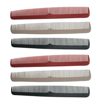 

6PCS Double-headed Hair Comb Household Long Hair Comb Portable Hairdressing Comb Compact Haircutting Comb High Temperature Resis
