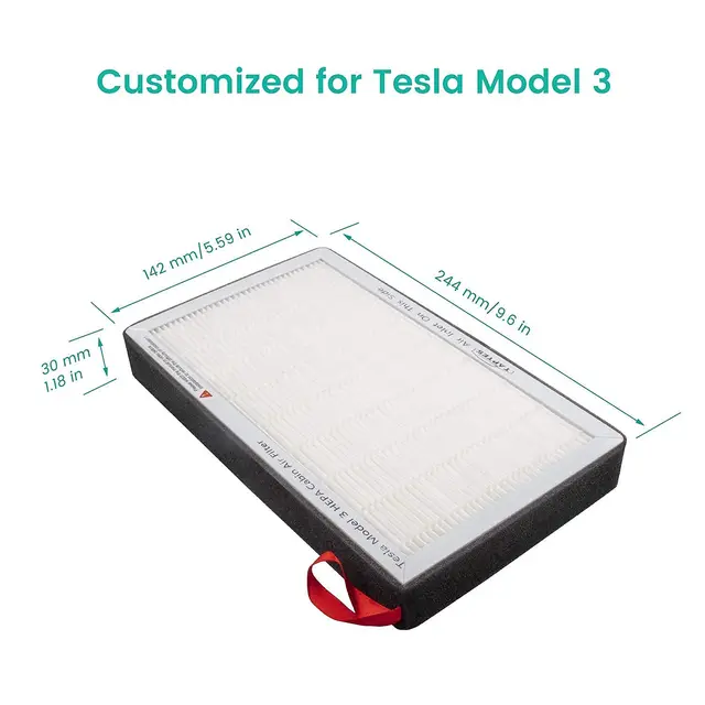 Spurtar Tesla Model 3 Luftfilter, Tesla Model Y Luftfilter 2 Stk  Aktivkohlefilter, Austausch des HEPA-Ansaugfilters der Klimaanlage  2016-2023 : : Auto & Motorrad