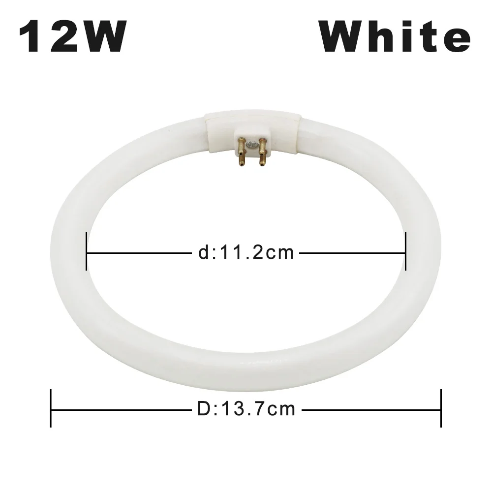 12W(white) T4 кольцевые флуоресцентные трубки 10 Вт 12 Вт трехфосфорный светильник AC 220 В увеличительное стекло круглая лампа G10q флуоресцентная кольцевая лампа - Цвет корпуса: 12W(white)