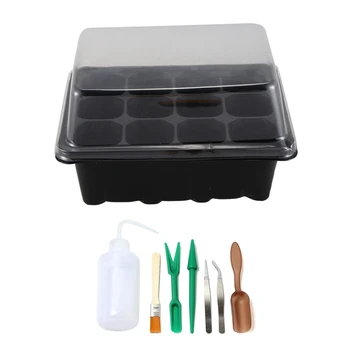 

2 Set Roll over Image To Zoom in Succulent Transplanting Miniature Fairy Garden Planting Gardening Hand Tools Set with Tray Seed