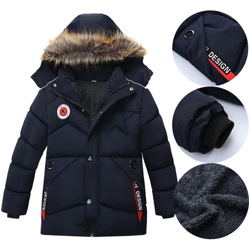 

Baby Boy Down Jacket Winter Warm Baby Boys Star Hooded Wear Down Jacket Children Outerwear Kids Zipper Jacket Coat