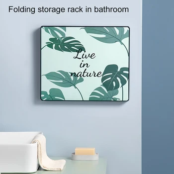 

Easy Install No Drilling Bedroom Bathroom Organizer Toilet Storage Holder Stable Foldable Wall Mounted Space Saving Home Office