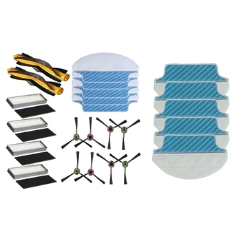 

5Pcs for Ecovacs Deebot DT85 / DT83 / DM81 / DM85 / DM86 Mopping Cloth & 1Set Main Brush/Side Bursh/Filters/Mop Clothes for Ecov