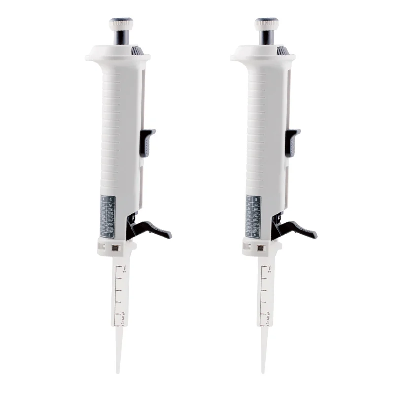 IKEME Lab Pipettor StepMate Continuous Dispensing Pipette Continuous Dispenser Adjustable Manual Dispenser With Tip 5ml Pipette