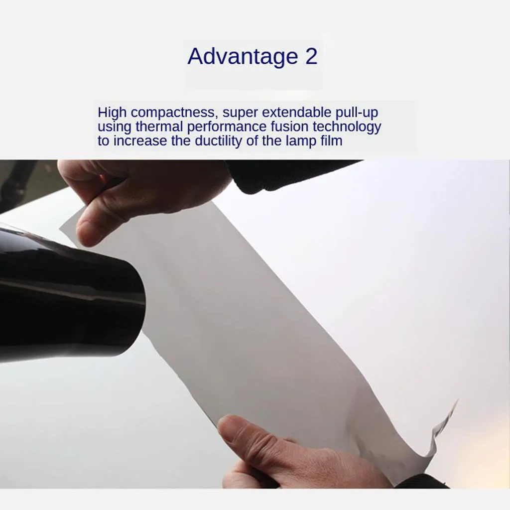 Light Black Headlight Taillight Vinyl Tint Wrap 12 x 40 Inch Roll  Tinting Wrap DIY Decals for Cars Moto