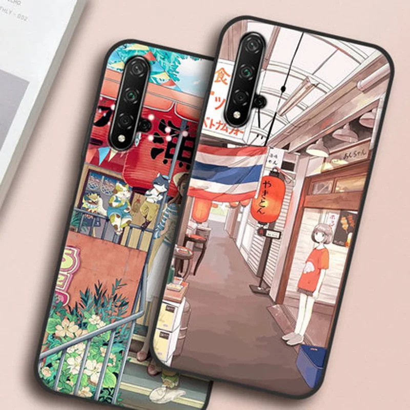Чехол для Huawei Nova 5 T Силиконовый ТПУ бампер мягкие чехлы телефонов Nova5T чехол