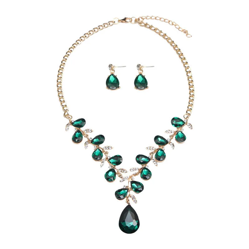 Dubai Luxury Crystal Wedding Jewelry