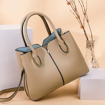 

New Design Shoulder Bag Young Fashion Genuine Leather Women Handbag Female Travel Bag Big Capacity Tote