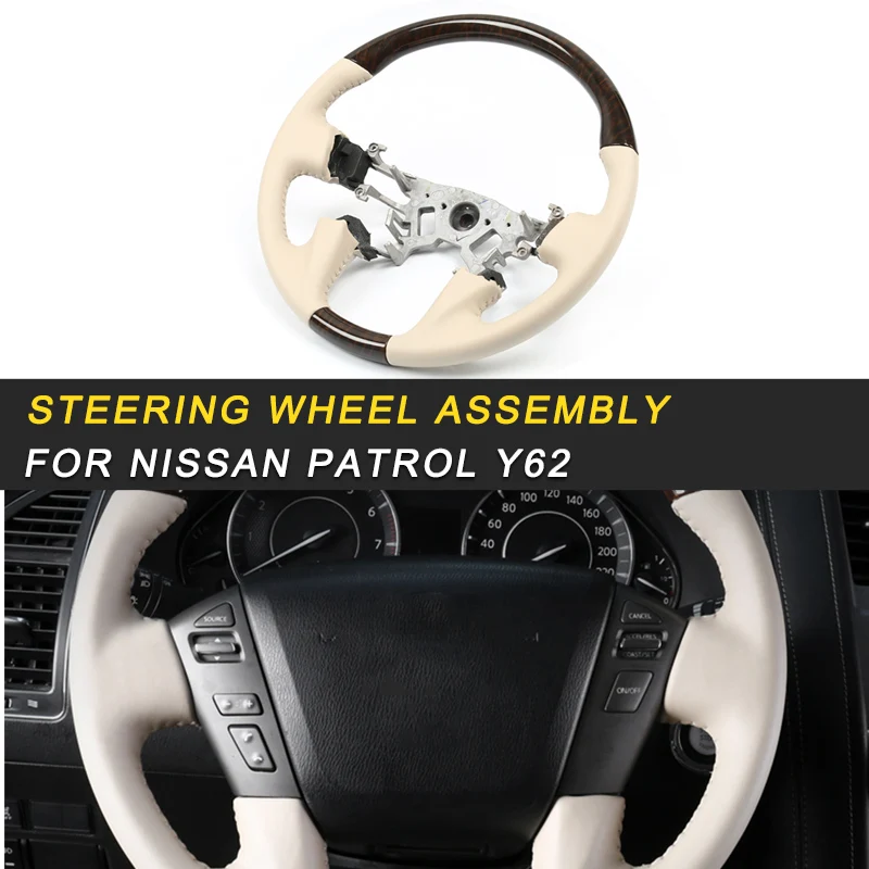

Steering Wheel Assembly Interior Auto Replacement Parts for Nissan Patrol Y62 2013 2014 2015 2016 2017 Car Styling