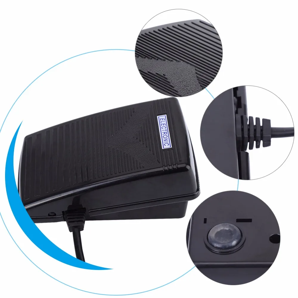 200-240V Foot Control Pedal Home Sewing Machine Foot Control Pedal With Power Cord Sewing Machine Part Sewing Tools EU Plug