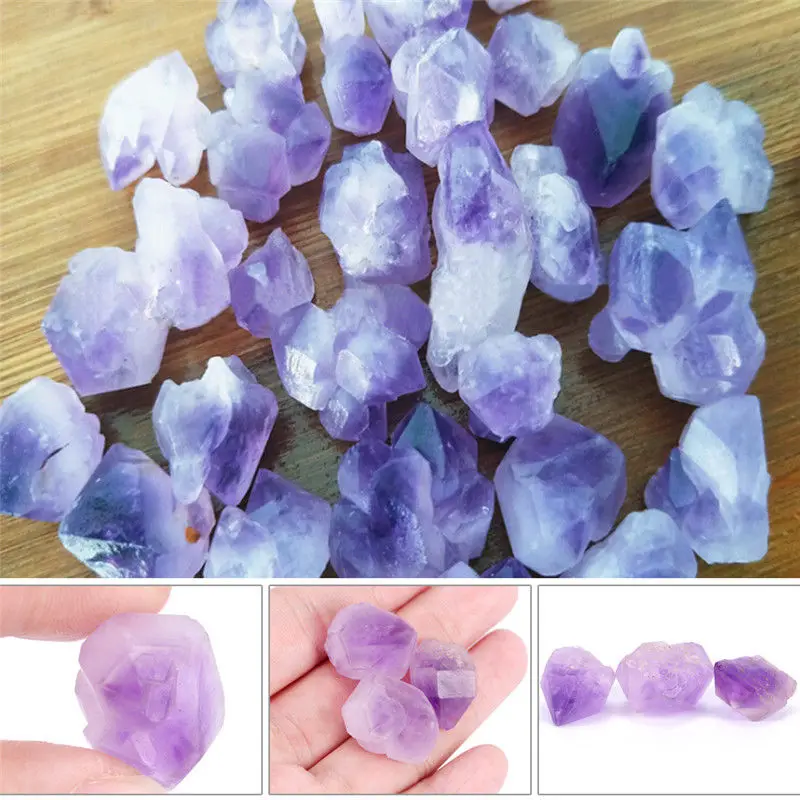 1pc Natural point stone Pendants Pendulum purple Healing Crystal Chakra Reiki Beads random size Approx.2cm/0.79in | Украшения и