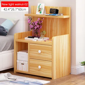 

Nightstand Wooden Bedside table With drawer organizer Storage cabinet fashion Mini desk bedroom Furniture
