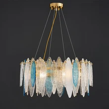 Современный роскошный светодиодный светильник-люстра с кристаллами для гостиной, виллы, креативная Подвесная лампа, скандинавские светильники для спальни и ресторана