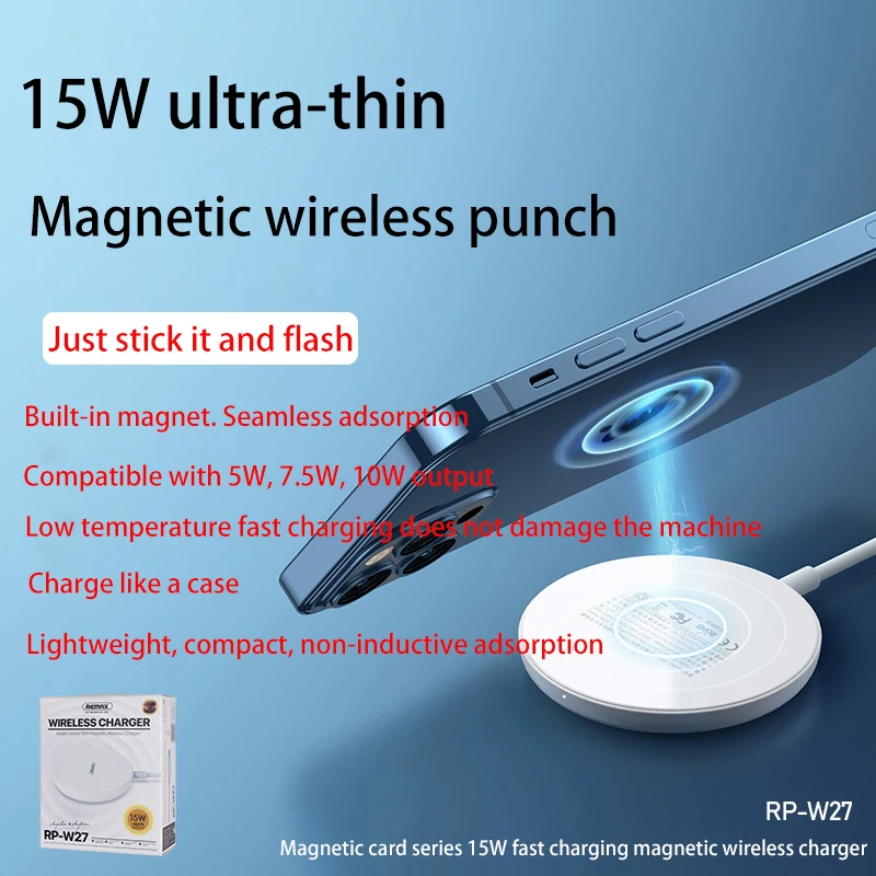 

15W Original Fast Charger for iPhone 12 Pro Max 12 Pro Magnetic Wireless Charger for iPhone 12 Mini USB C PD Adapter Magsafing