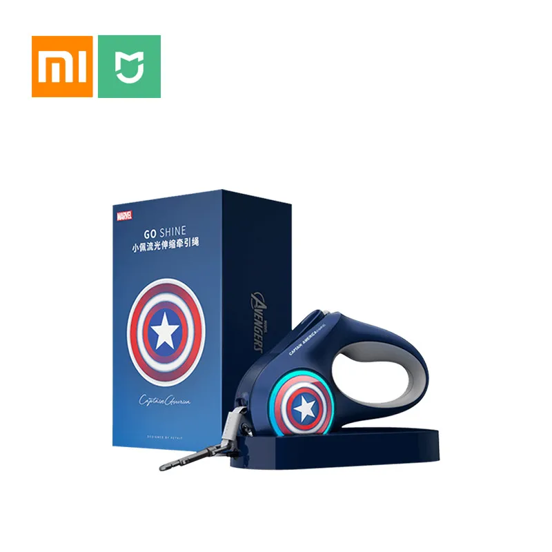 XIAOMI MIJIA PETKIT собака телескопическая Тяговая веревка версия MARVEL ошейник собака ремень безопасности Щенок Воротник игрушка из веревки для собак Продукты